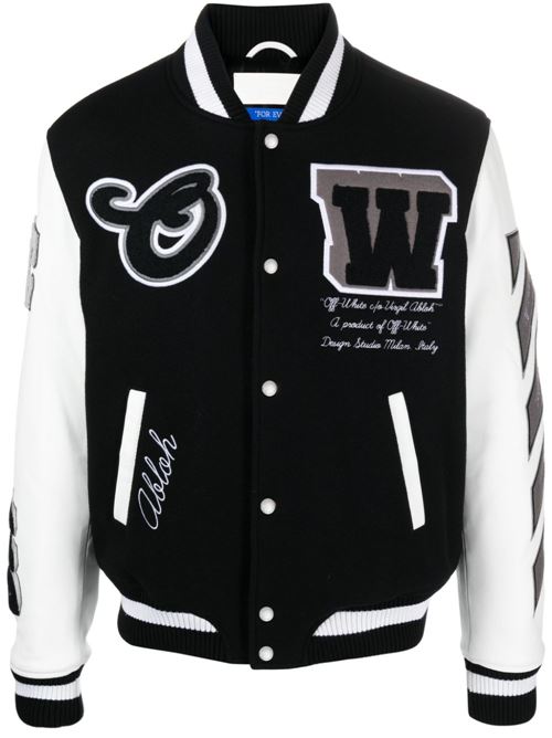 Lea Varsity Jacket OFF WHITE | OMJA122C99LEA0021010